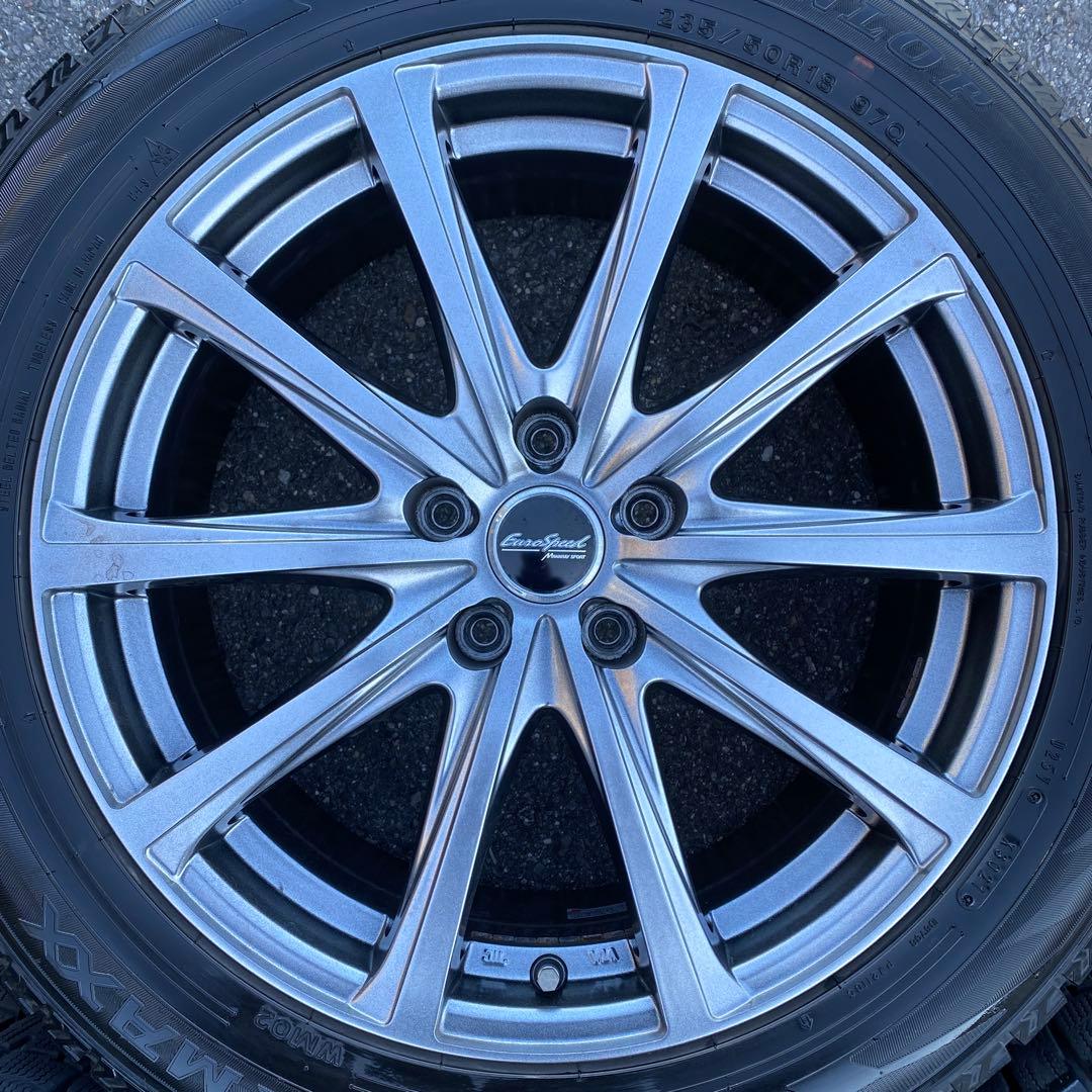 中古溝ありダンロップスタッドレスセット235/50R18 30系アルファード等