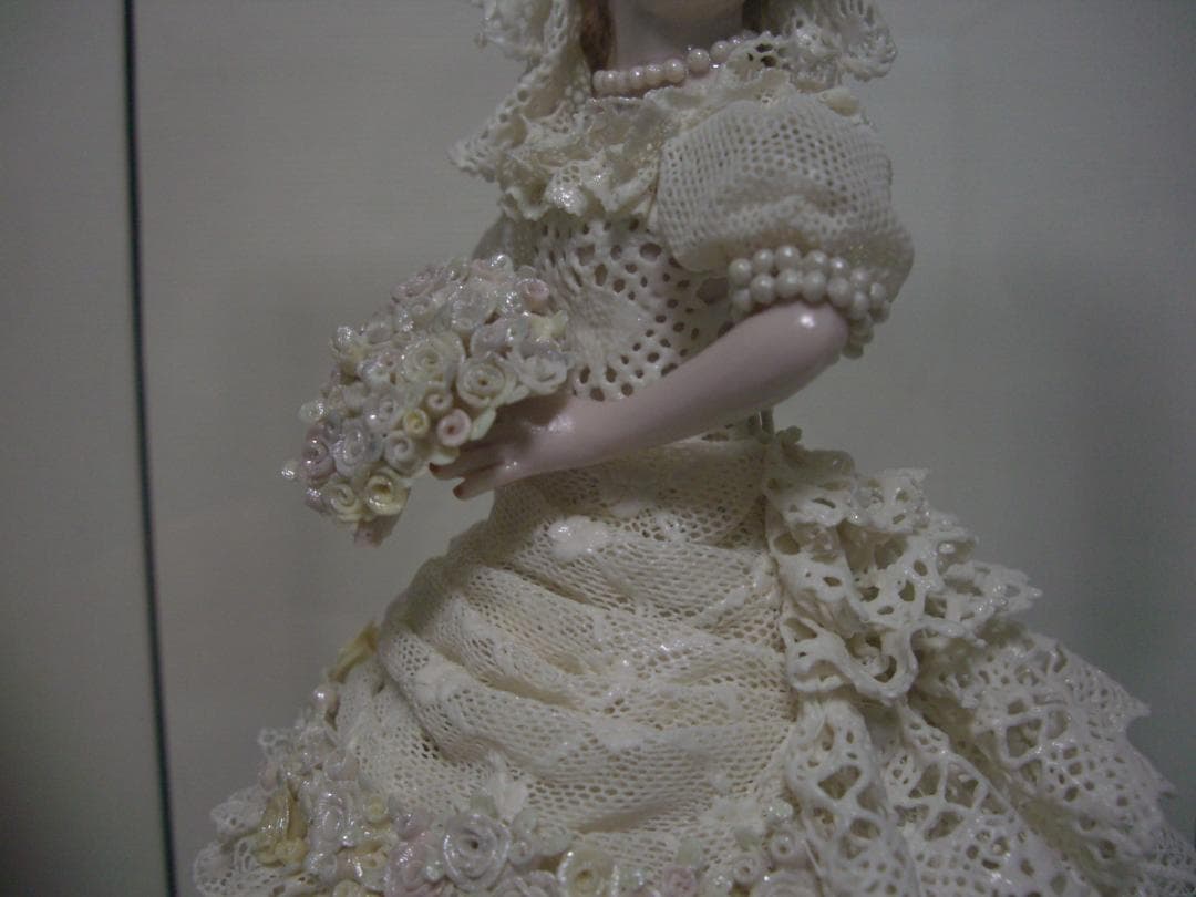 ★陶製レースドール★ウエディングドレス★結婚式★レース人形