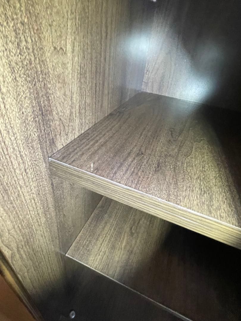 送料無料　ミラー付き木製　ワードローブ/洋服ダンス/クローゼット