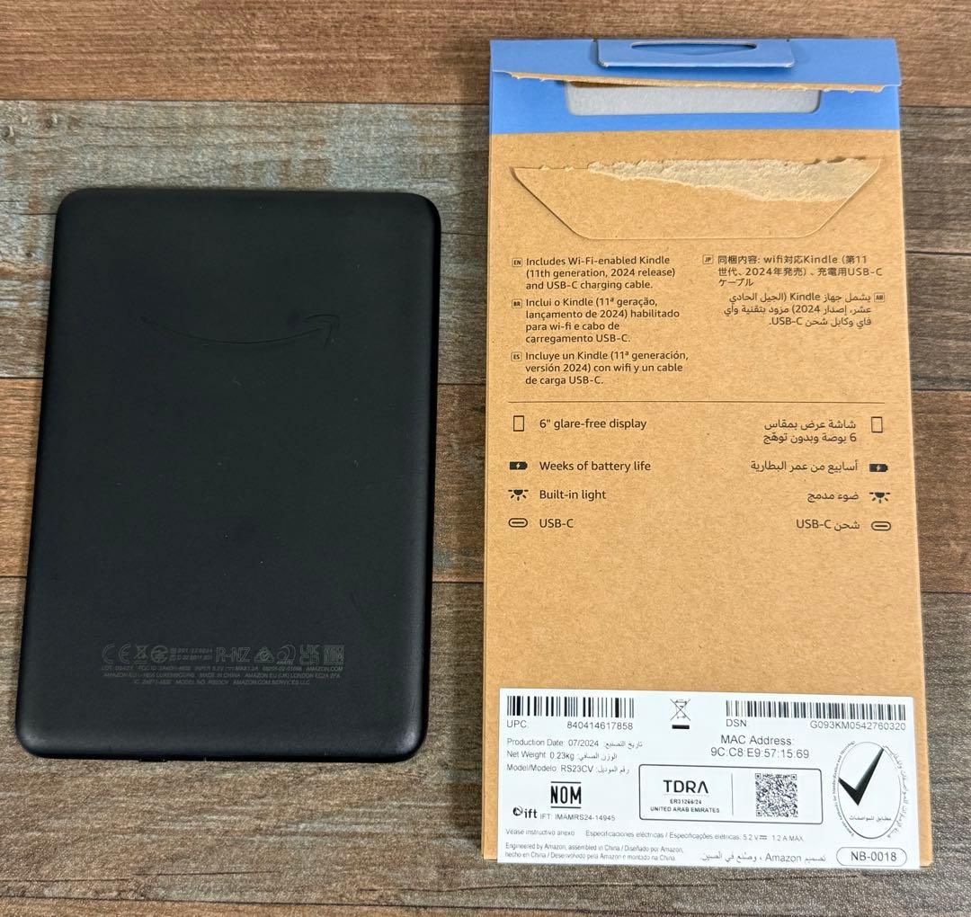 【3/28迄出品】New Kindle 6インチ　16GBストレージ