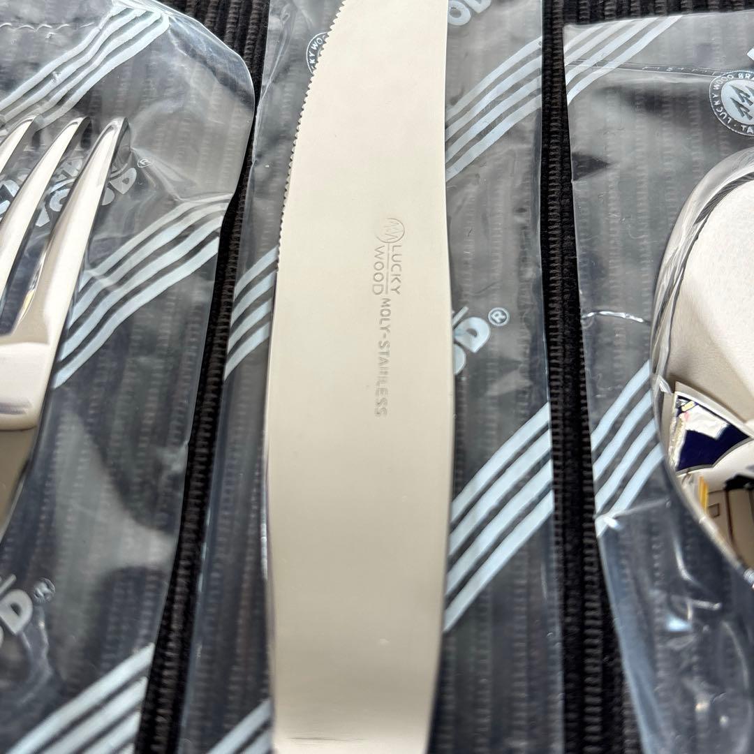 【未使用】ラッキーウッド オルレアン カトラリーセット 24P