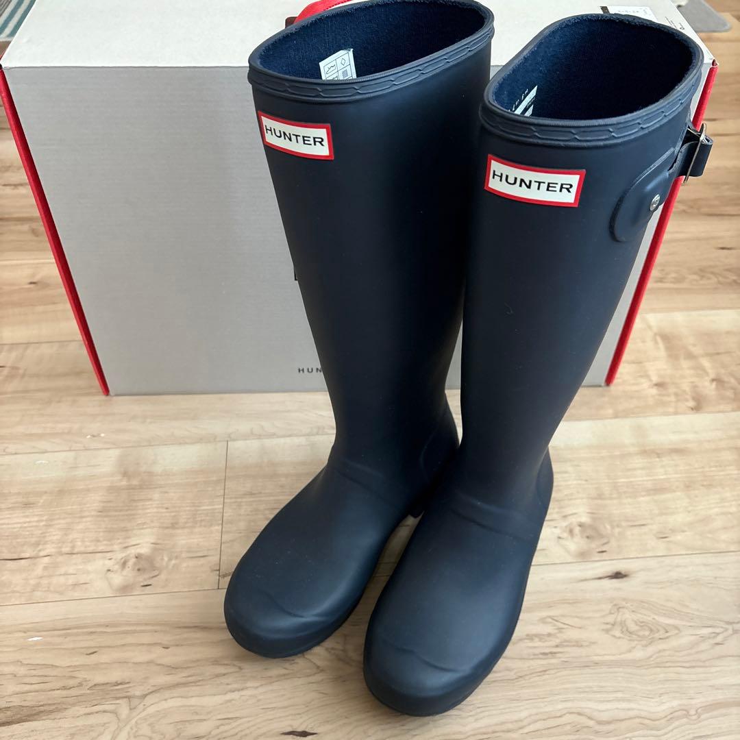 【新品未使用】ＨＵＮＴＥＲ レディースレインブーツ　UK5 US7 EU38