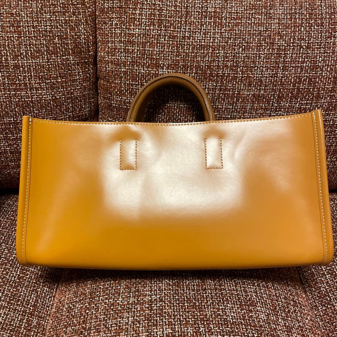 美品✳︎ピエニ　PIENI ワイドバッグ　キャラメルブラウン　DOGUBACO S