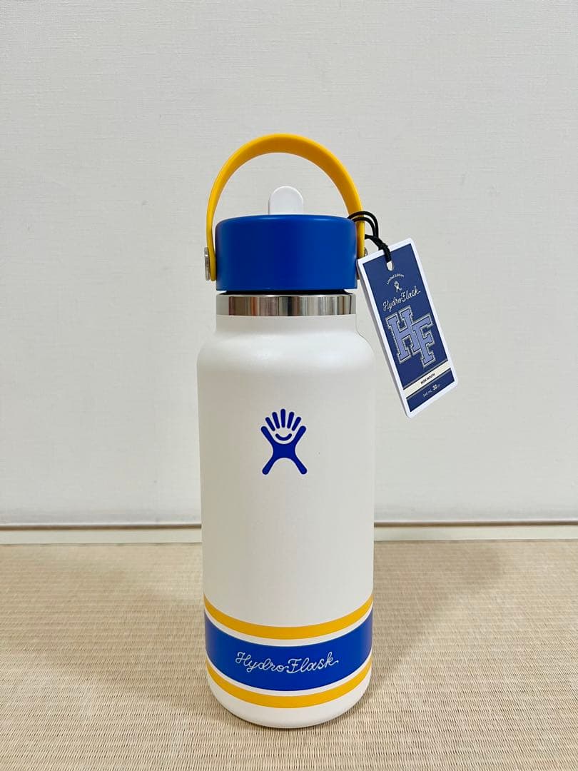 限定品 ハイドロフラスク 32oz ストロー付水筒 キャンパスアイボリー