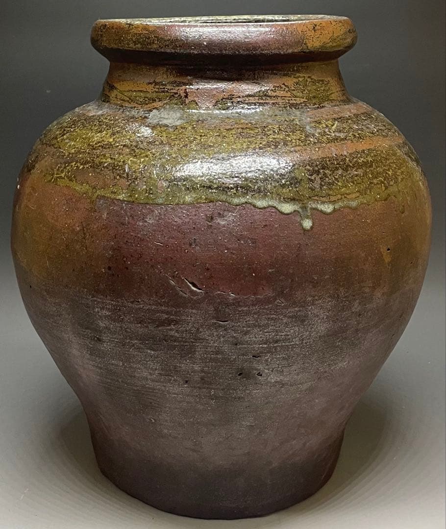 常滑焼　古常滑　灰釉　大壺　h73