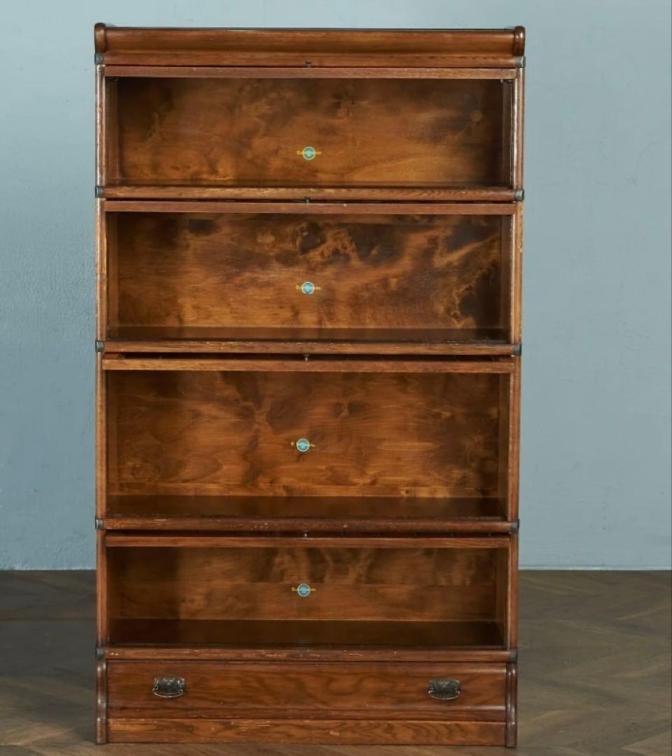 グローブヴェルニッケ社　スタッキングブックケース　アンティーク家具　本棚