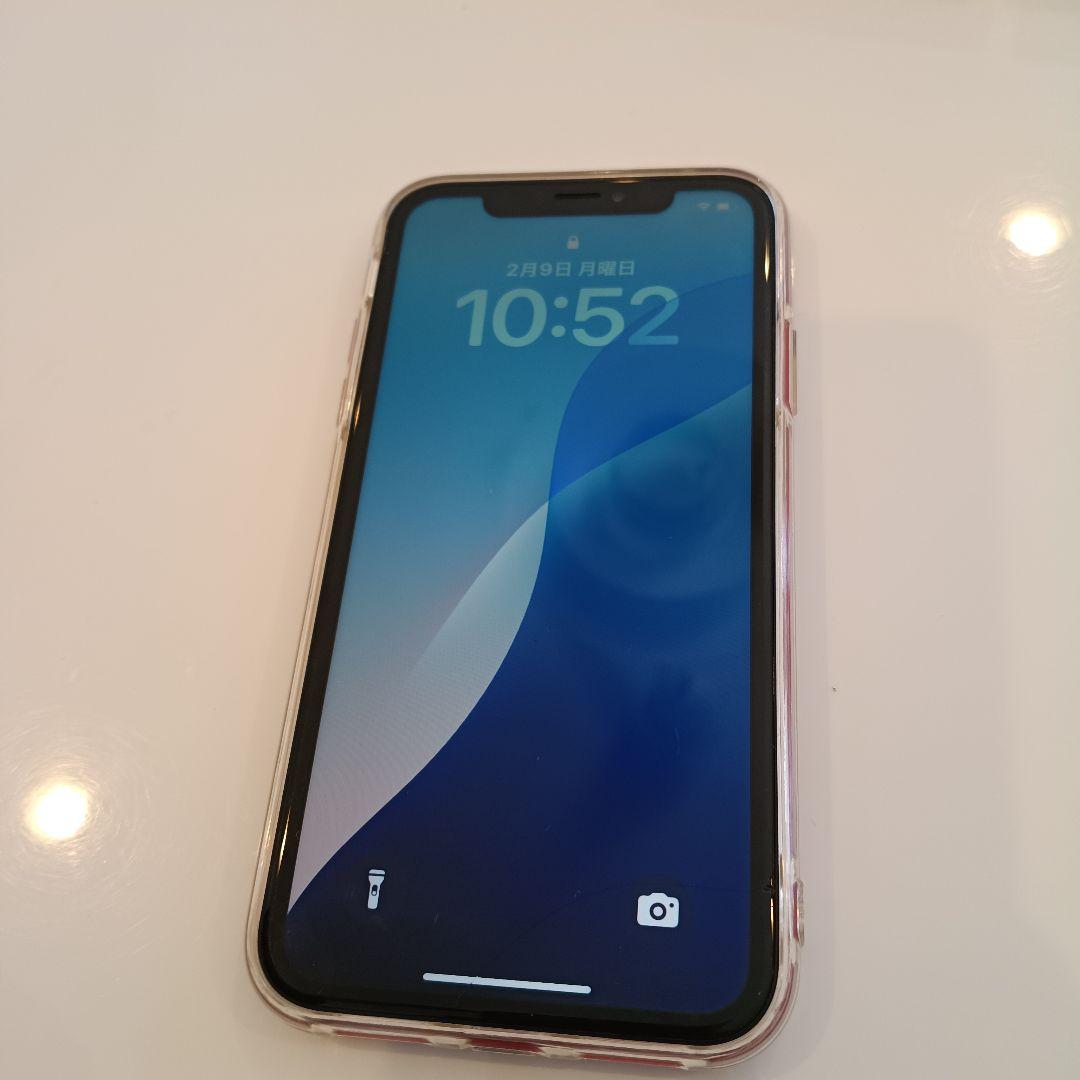 Apple iPhone XR 赤 充電器・ケース付き