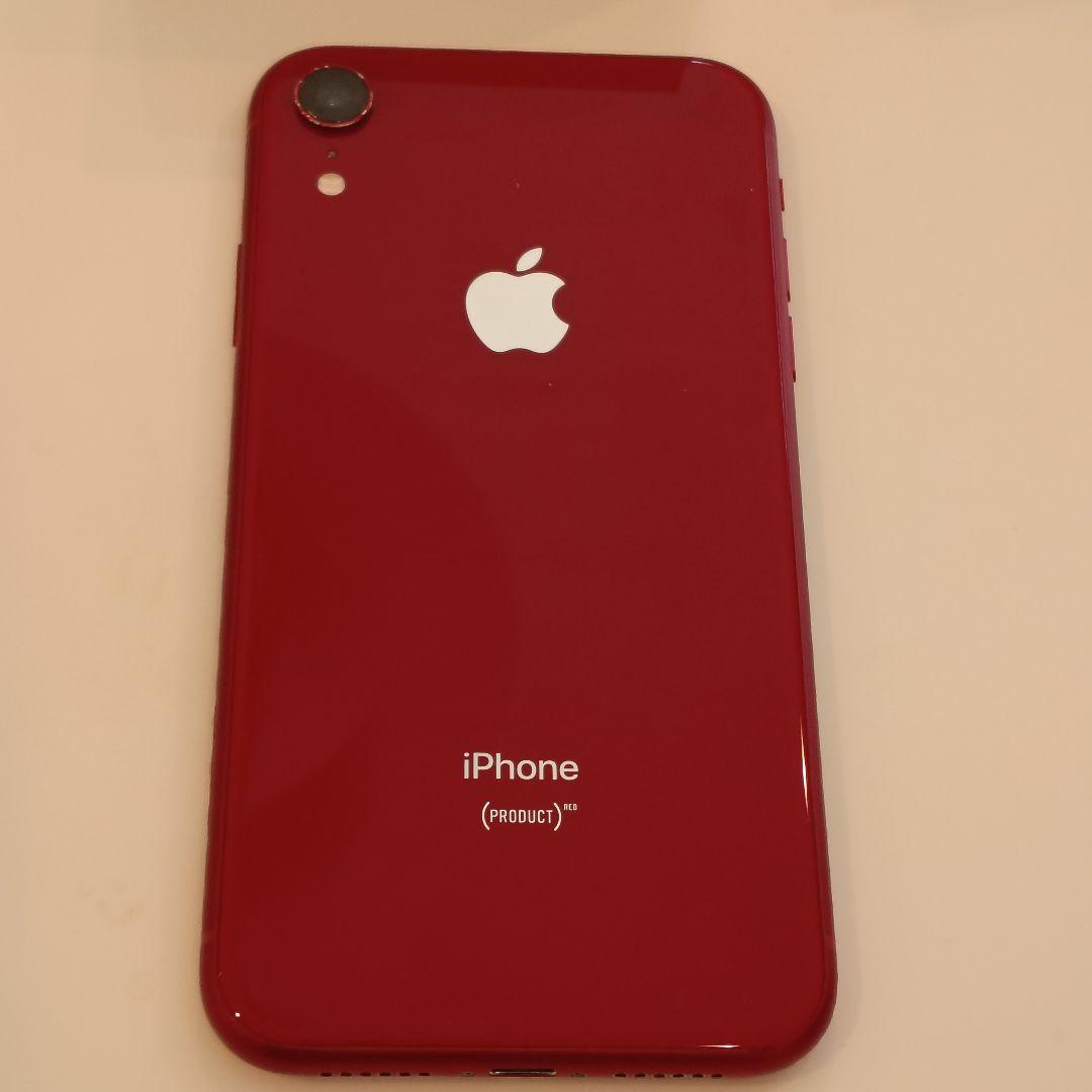 Apple iPhone XR 赤 充電器・ケース付き