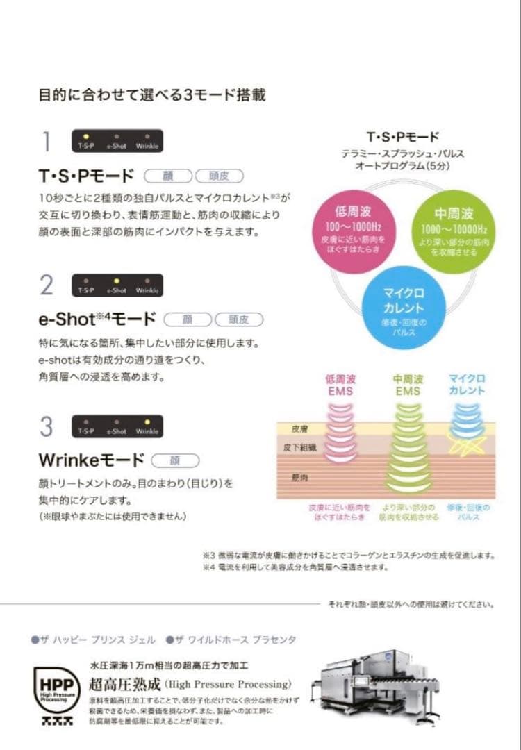 コメントでお値下げ　テラミースプラッシュパルス2700 マルチ美顔器　動作確認済