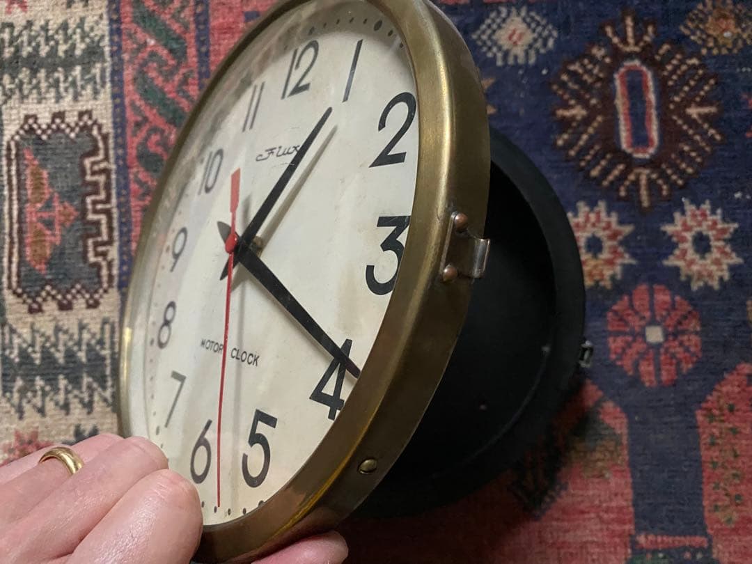 60'sヴィンテージ掛時計 東京時計 FLUX MOTOR CLOCK 不動品