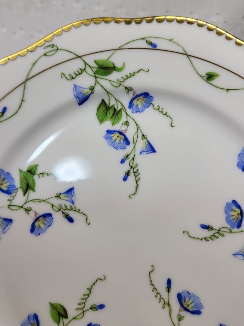 未使用✨高級✨ヘレンド モーニンググローリー 朝顔 プレート デザート皿②
