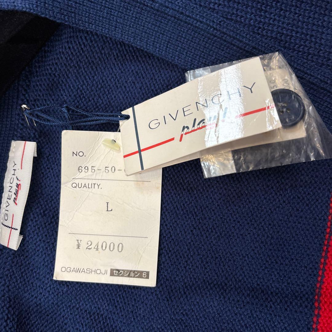 タグ付き☆希少【ジバンシー　プレイ】ロゴ刺繍ワッペン　ウール　バイカラー　L