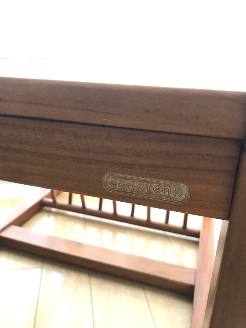 【最終価格】チーク　スキャンティーク　マガジンラック　サイドテーブル