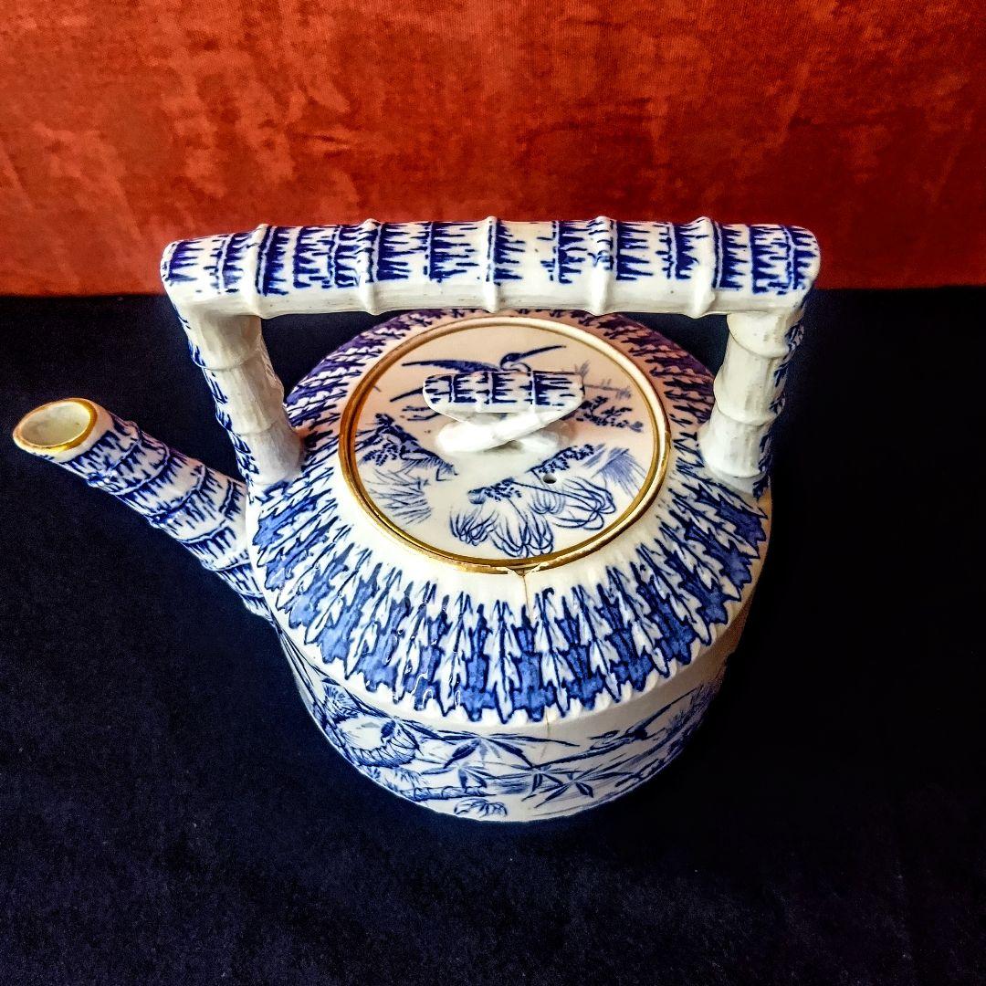 英国アンティーク◆ヴィクトリア朝◆『バンブー』ティーポット◆レジストリマークあり