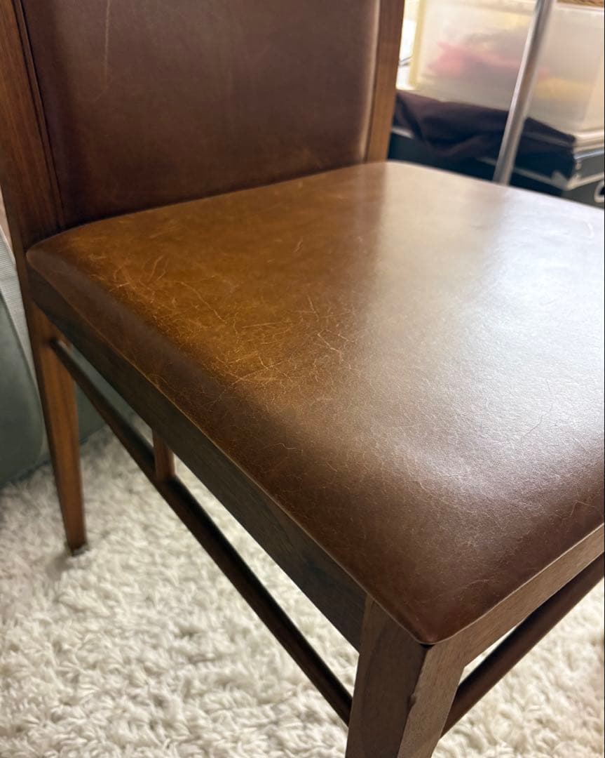 リッツウェル　SCHOLAR 革張り　ダイニングチェア 1脚