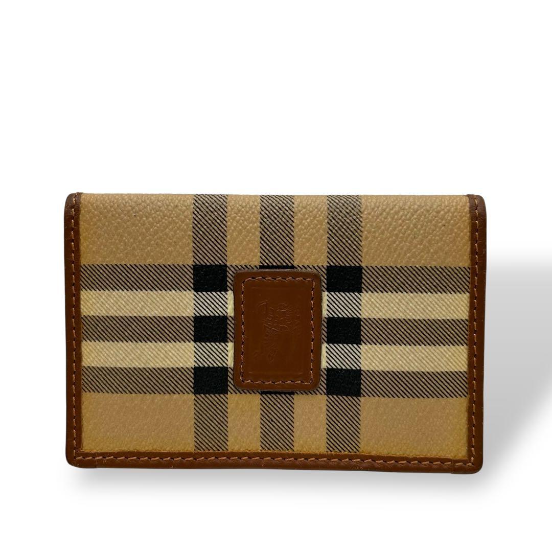 【美品】Burberrys バーバリー　名刺入れ　ノバチェック　希少　大人気モデ