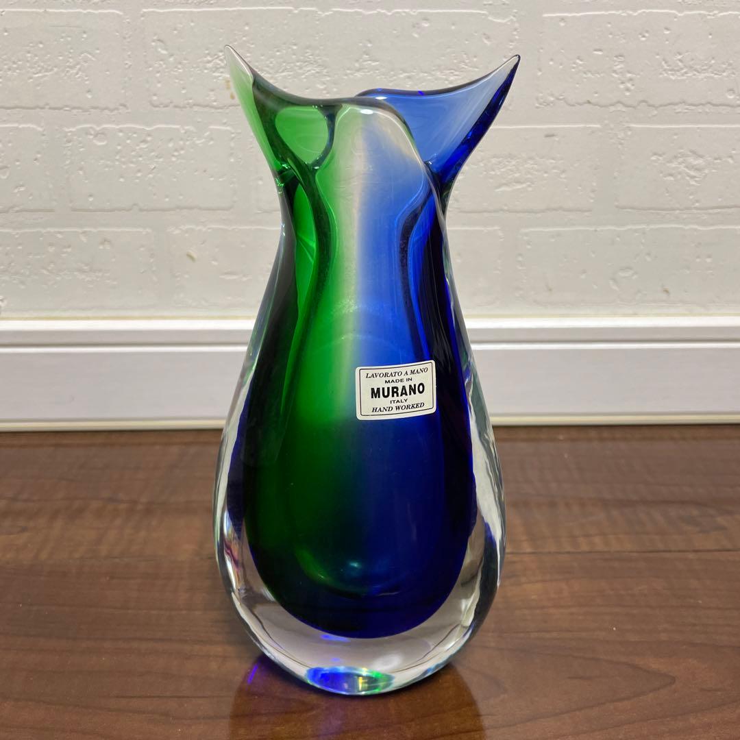【箱付き】ムラノガラス murano ヴィンテージ 花瓶