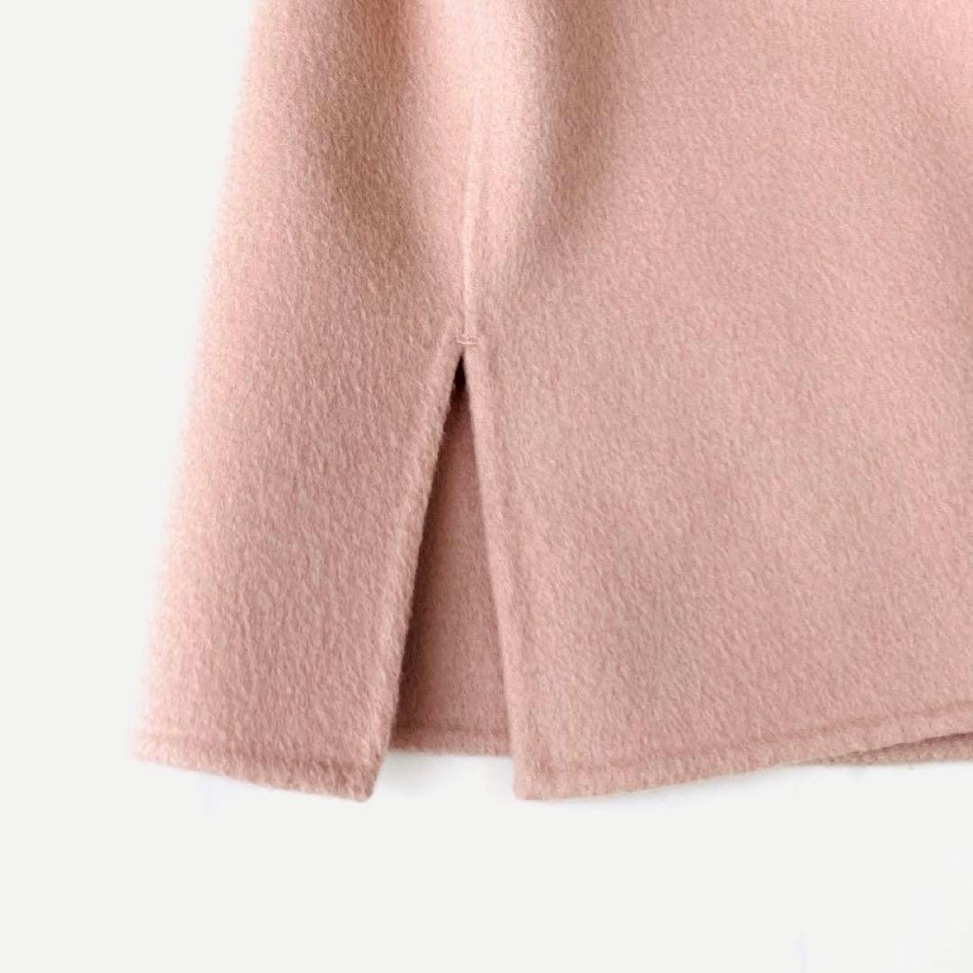 美品✨️セオリー　ダブルフェイス　リバーコート　ガウンコート　ベルテッド　ピンクS