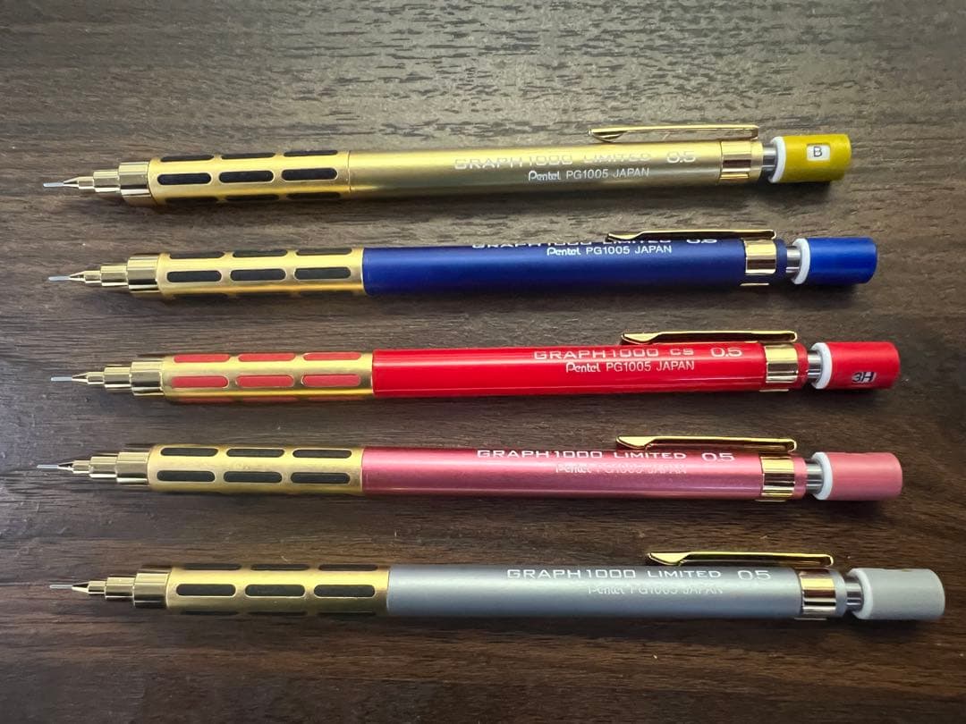 ぺんてる　グラフ1000　シャープペンシル　0.5ｍｍ　5本セット【ロフト限定】