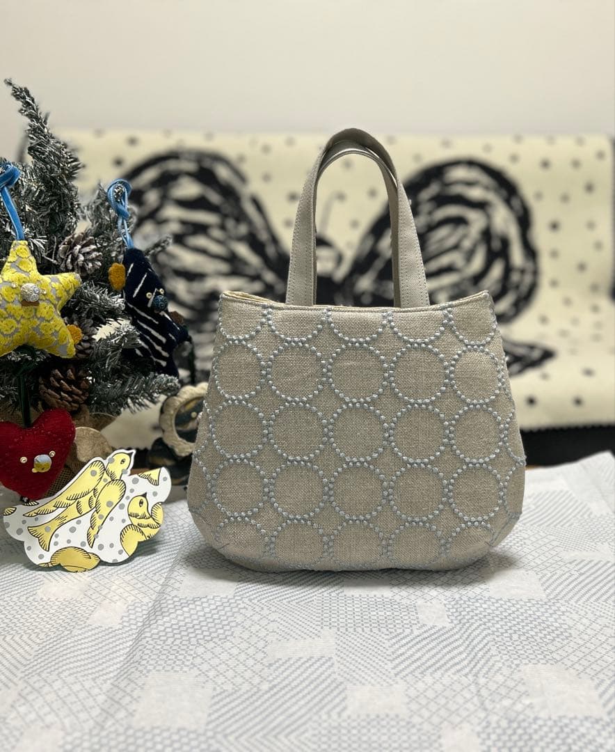 ハンドメイド＊ミナペルホネン＊thoroughbred＊コロりんトート