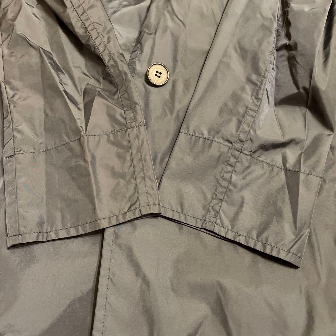 Aquascutum アクアスキュータム 帽子付きレインコート ネイビー 8