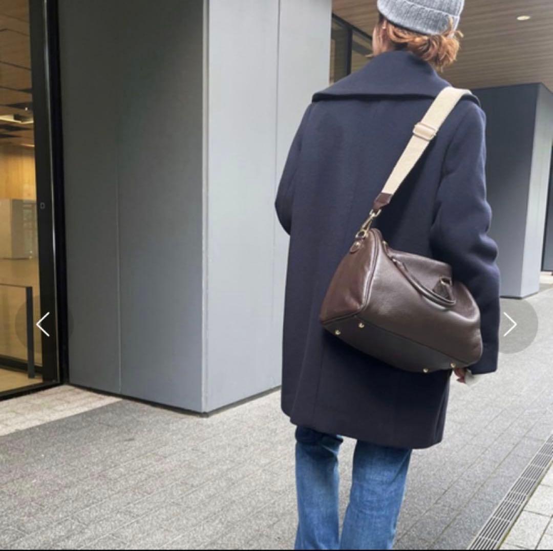 未使用級✨22AW　Spick & Span マンテココート　ネイビー