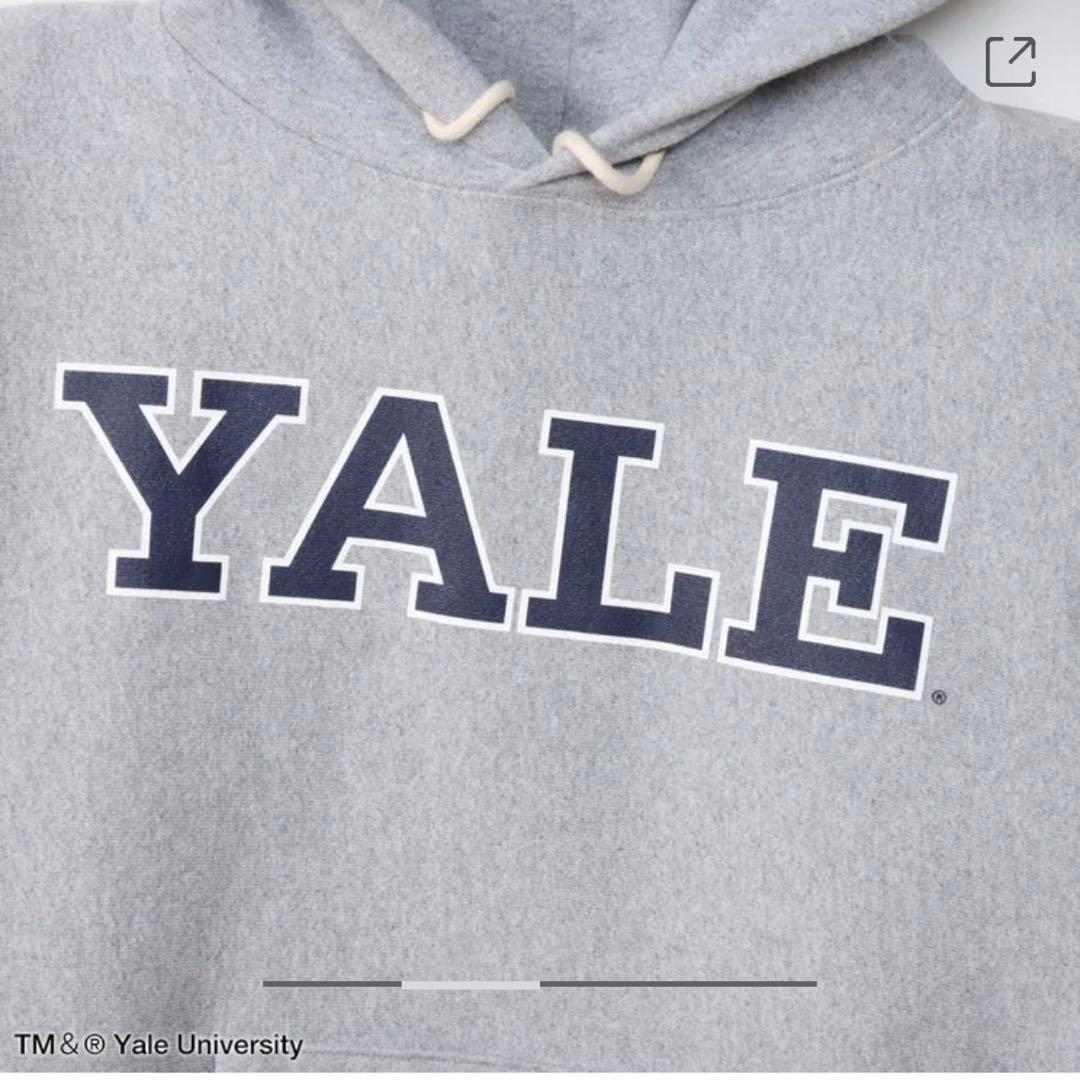 【未使用】チャンピオン リバースウィーブ パーカー YALE グレー XL