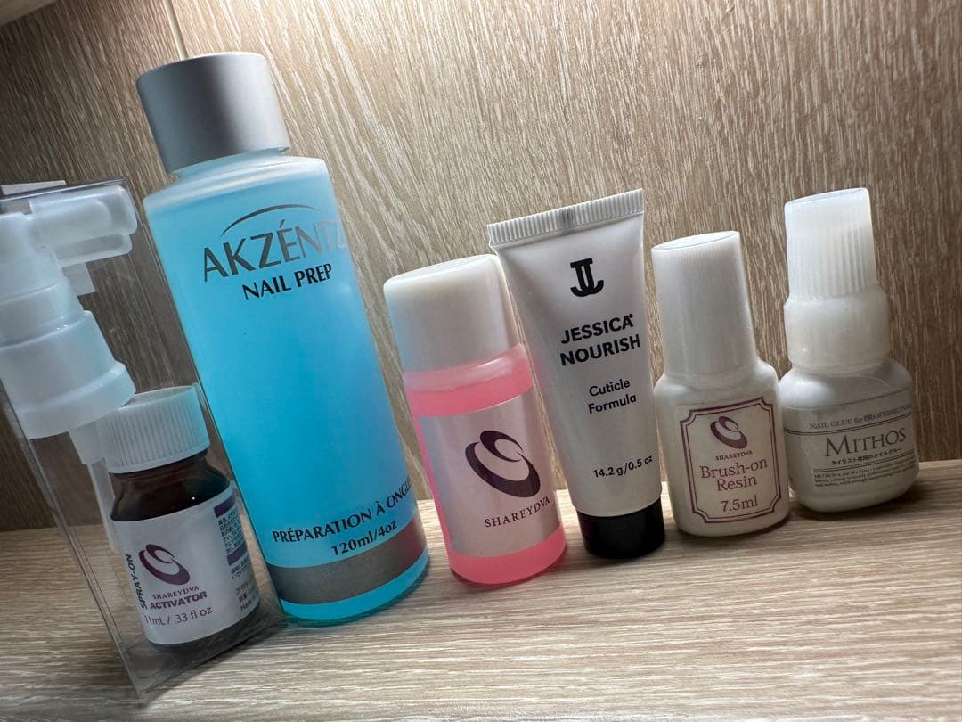 ネイルアート用品セット ブラック収納バッグ付き