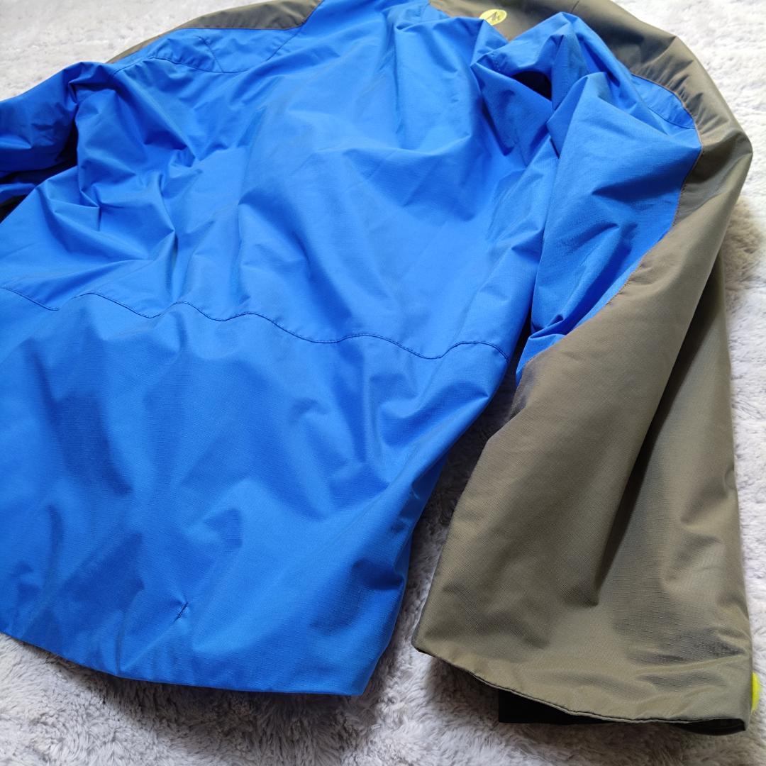 マーモットMarmot　大きいLサイズ スキーウェア上下 青 グレー　ヒートナビ