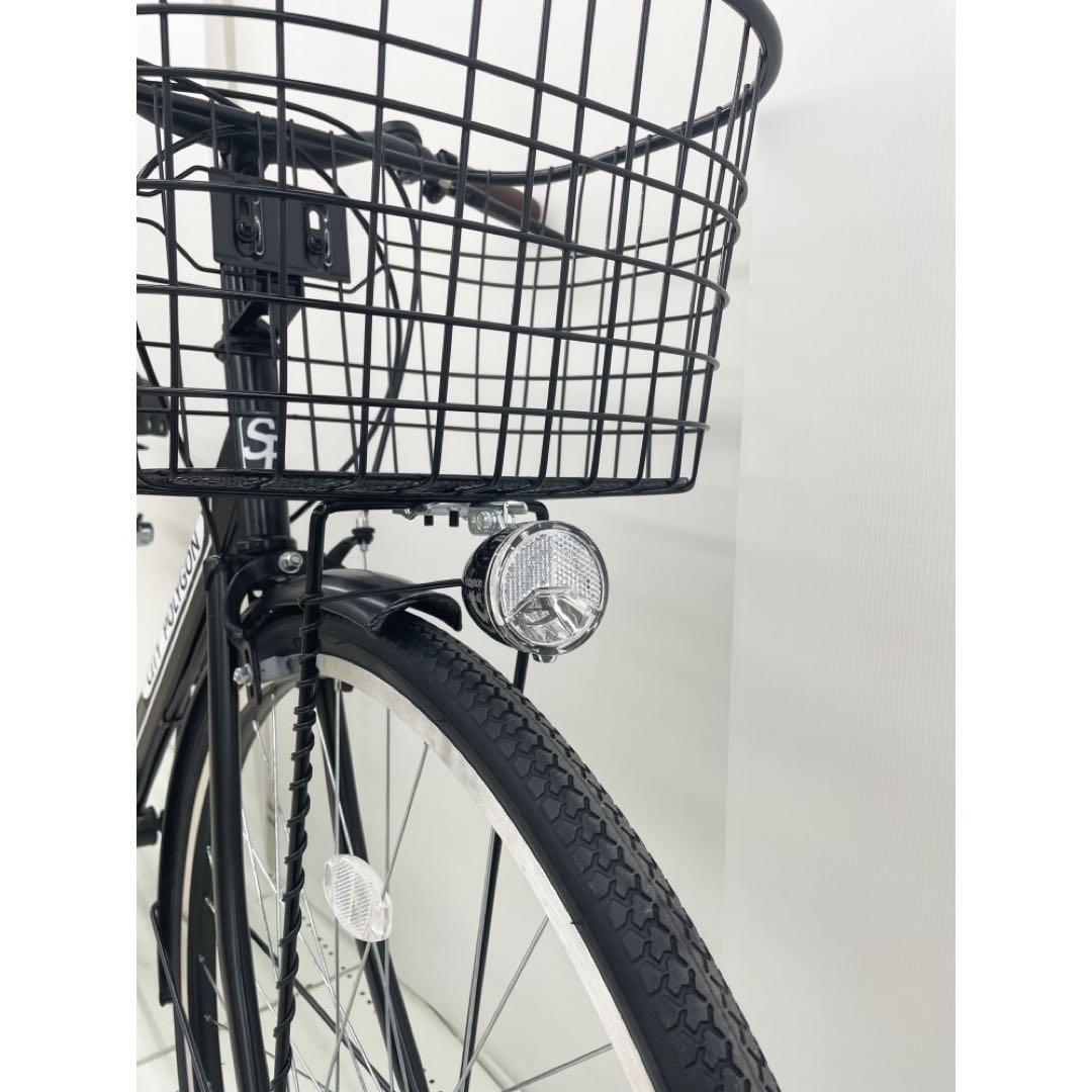 27型シティサイクル 外装6段オートライト マットブラック