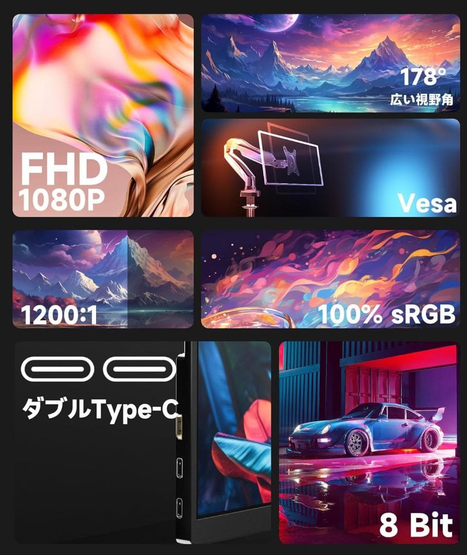 【新品未開封】 Ingnok モバイルモニター 18.5インチ フルHD IPS