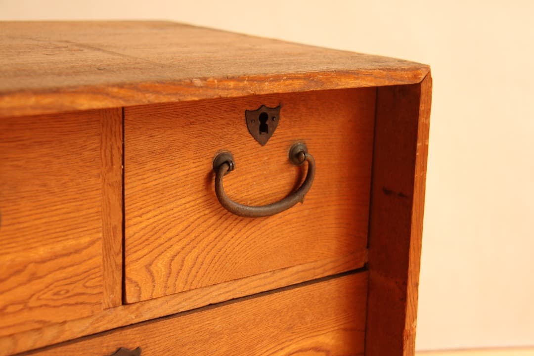 引き出し棚　収納棚　木棚　古道具　古家具　ビンテージ　アンティーク