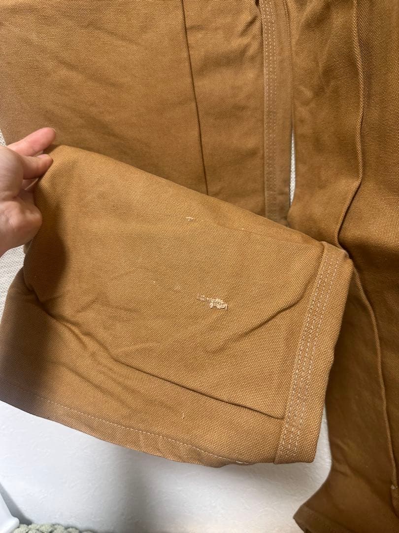★美品★ Carhartt ブラウンオーバーオール34×32（メンズL相当）