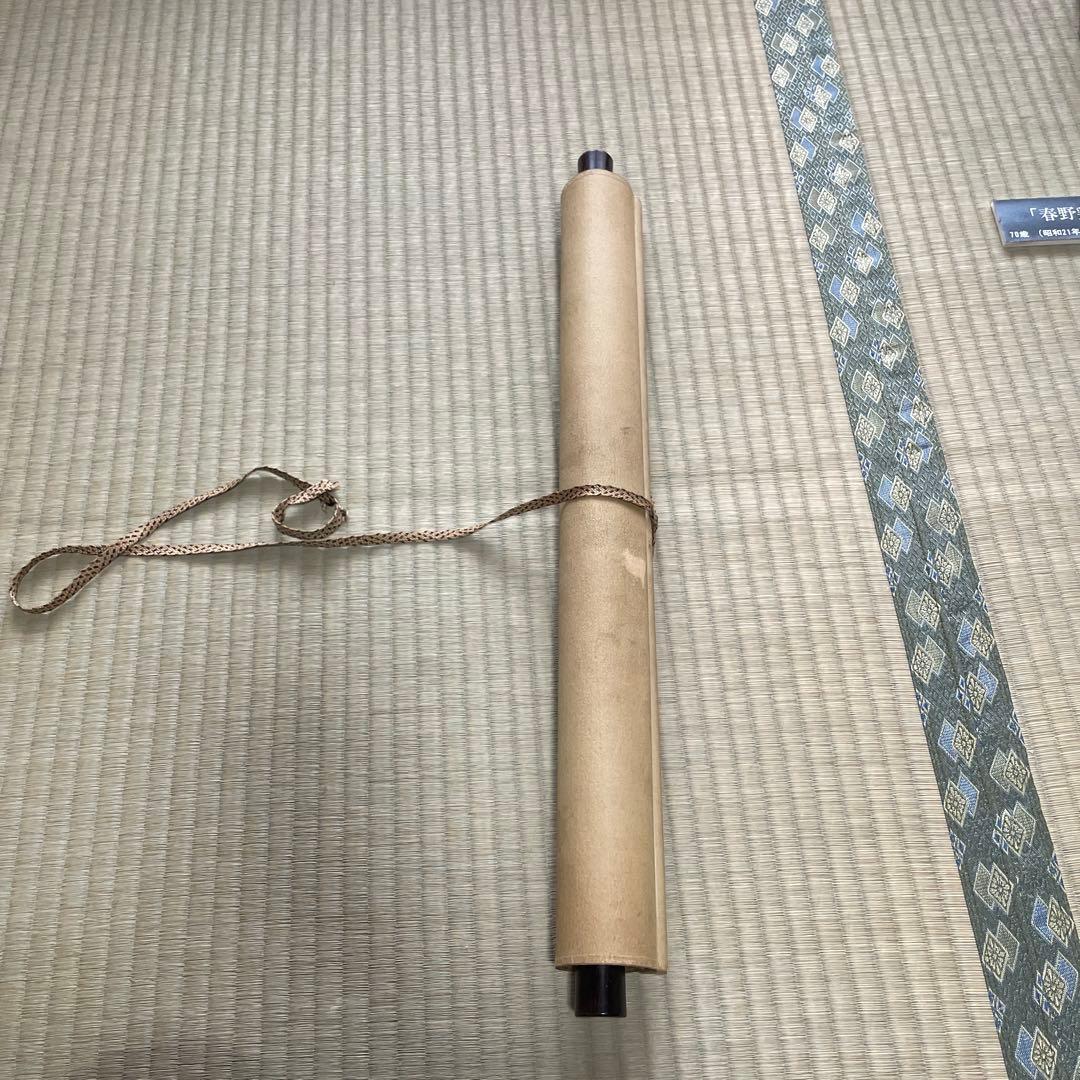 超希少価値あり！春野鶏遊図 掛軸