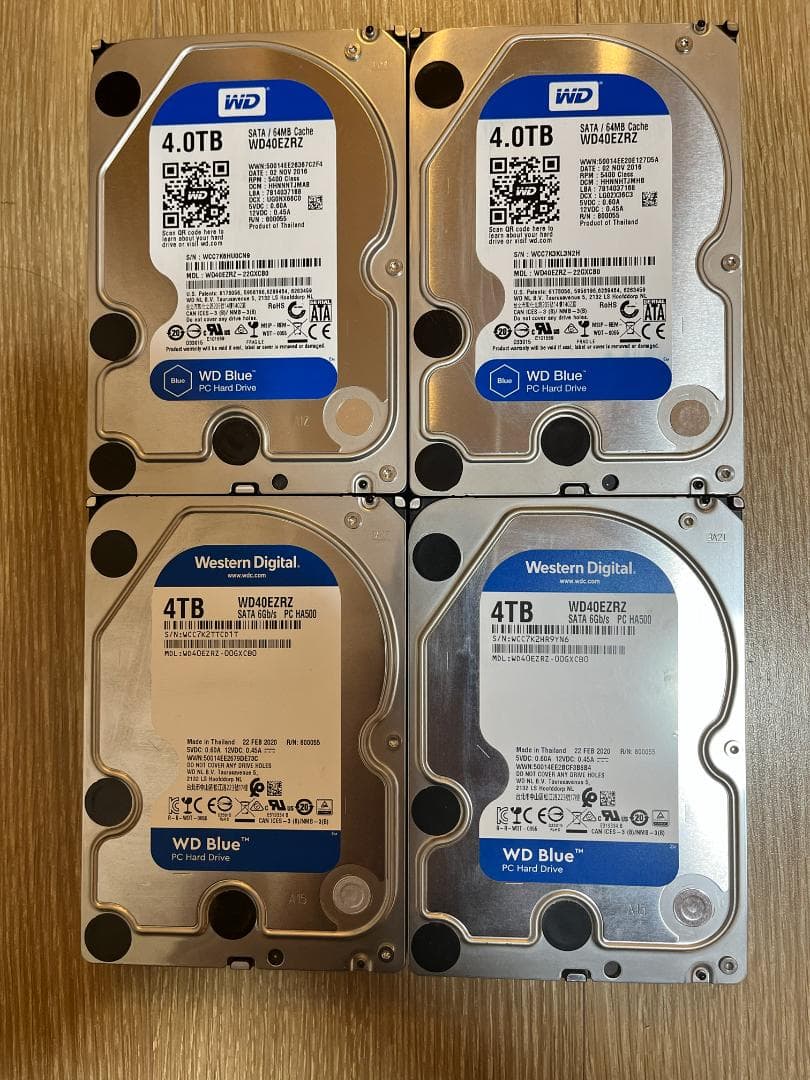 Synology NAS DS418j / 4TB HDD 4台付き