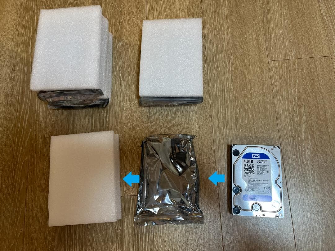 Synology NAS DS418j / 4TB HDD 4台付き