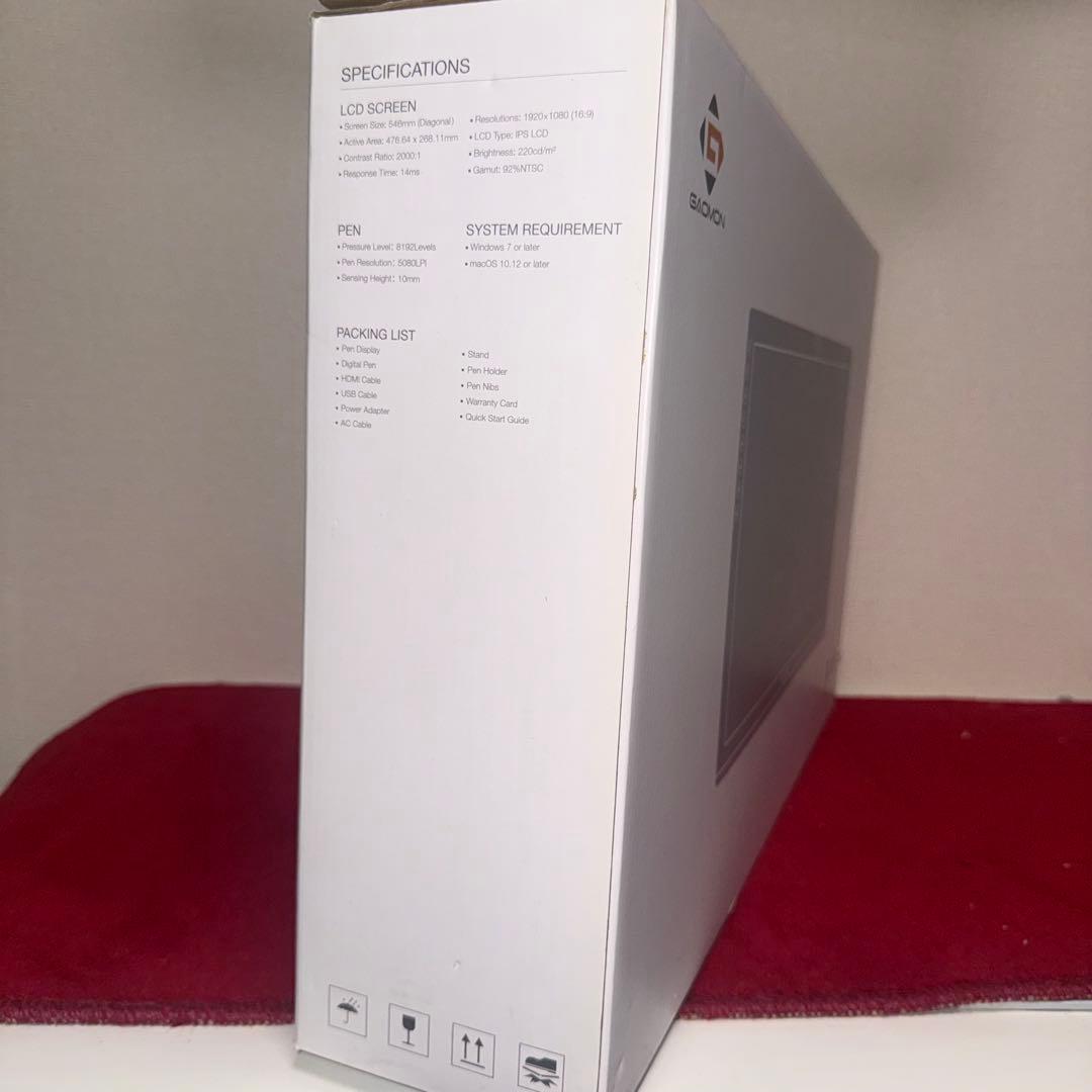 GAOMON PD2200 液晶ペンタブ 21.5インチ動作確認済み ※ペン欠品