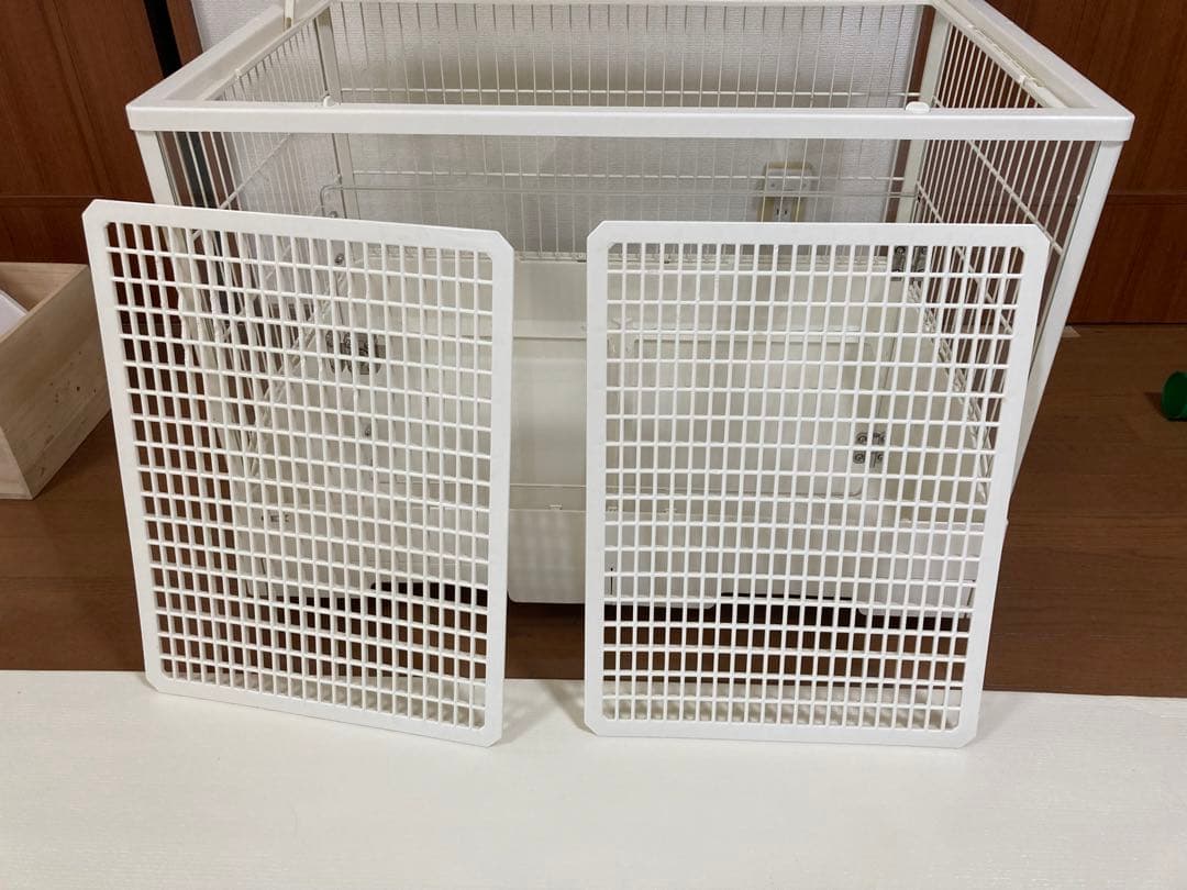 うさぎ　GEX クリアフロント　ケージ　使用品 　餌皿他