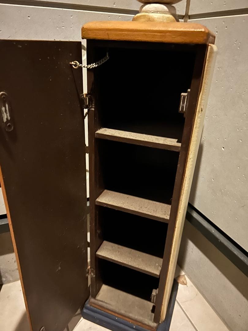 76 ガソリンスタンド型置物　収納たっぷり　インテリア　激レア