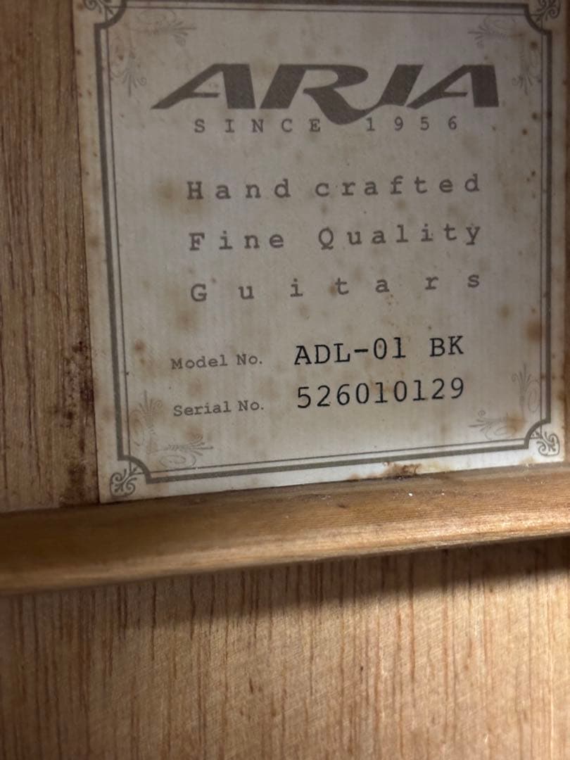 専用‼️‼️訳アリ❗️ARIA ADL−01 BK パーラータイプ　調整済‼️