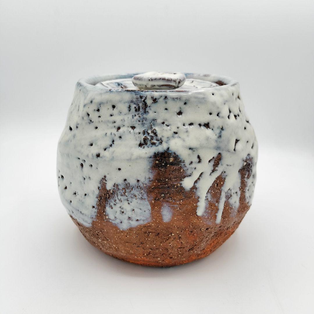 761　水指　白萩　鬼萩水指　宇田川聖谷　茶道具　茶道　古物