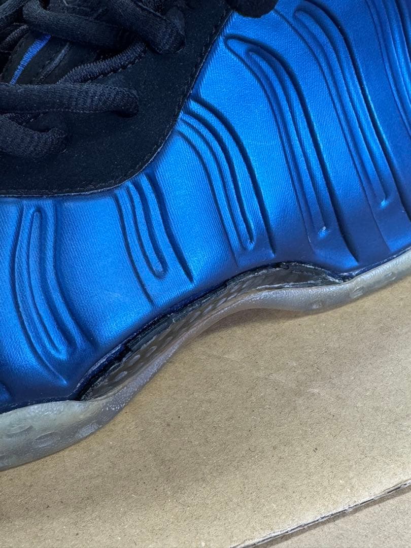 Nike Foamposite ブルー/ブラック シューズ27cm(説明必読)