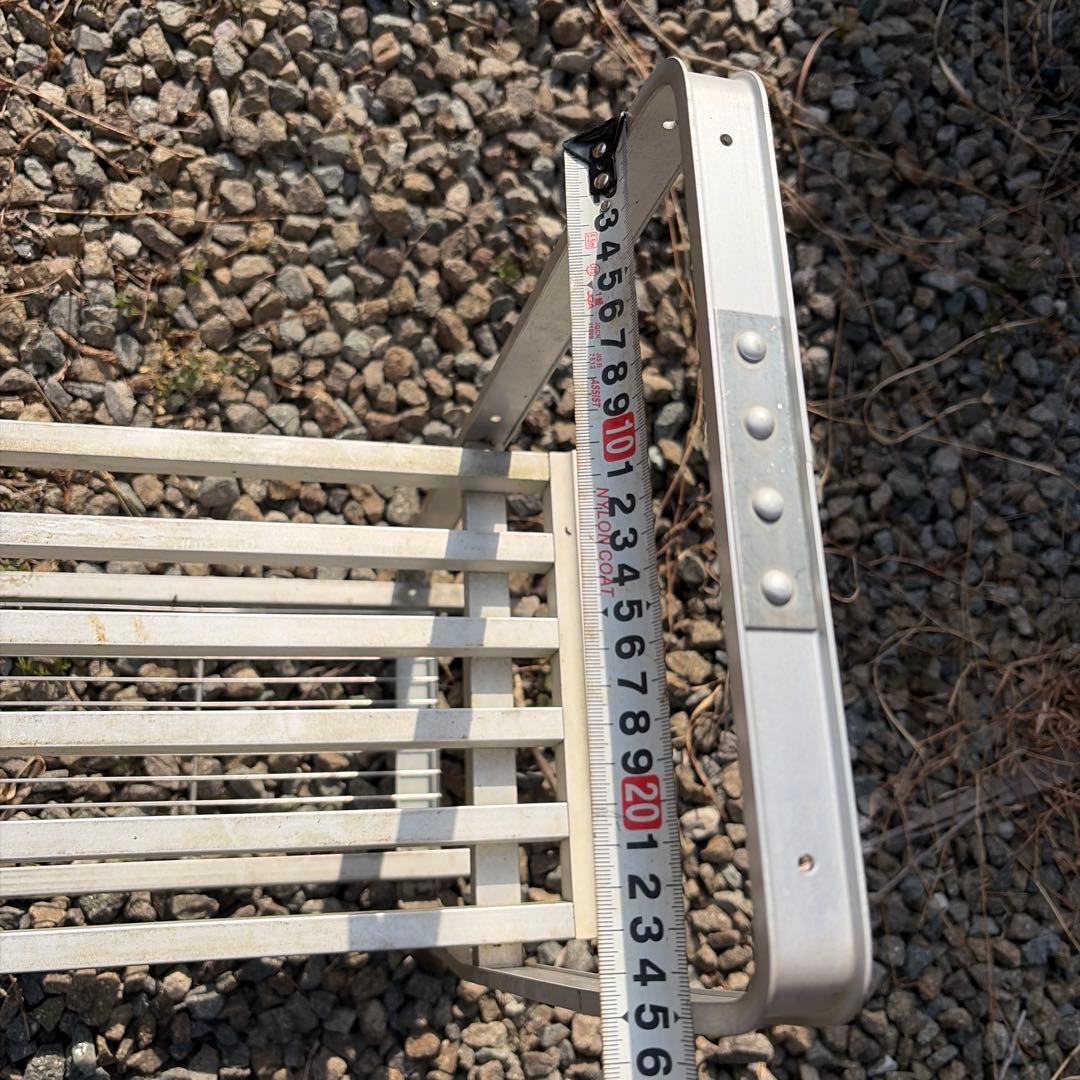 HOKUSEIアルミ製 キッチン吊り棚　昭和レトロ　２段　網棚　ホクセイ