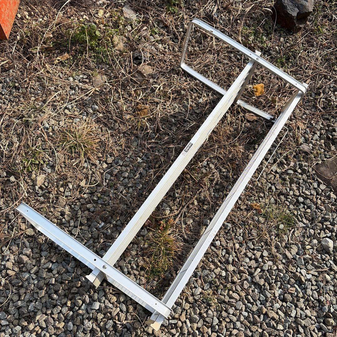 HOKUSEIアルミ製 キッチン吊り棚　昭和レトロ　２段　網棚　ホクセイ