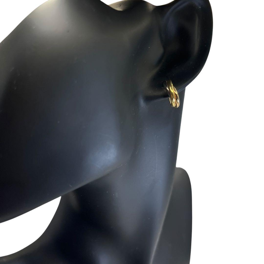 【美品】カルティエ　トリニティ　ピアス　片耳用　750 PG×WG