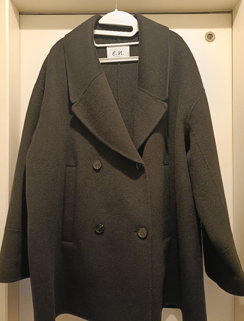 evernavy エバーネイビー ピーコート Pコート M ブラック andme