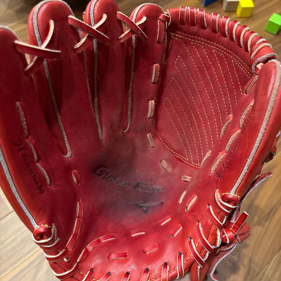 Mizuno 野球グローブ 赤