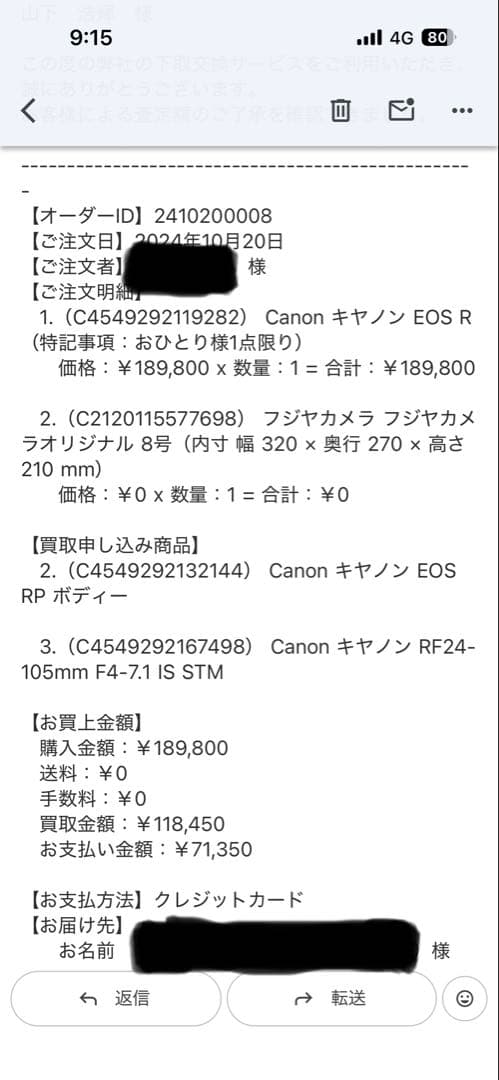 Canon EOS R + RF 24-105 F4 L セット
