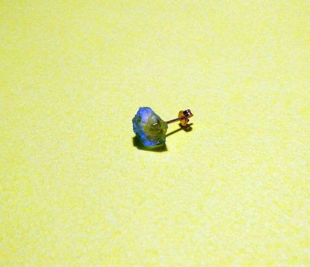 【お値下げしました】ボロロ ロックピアス アクアマリン K18