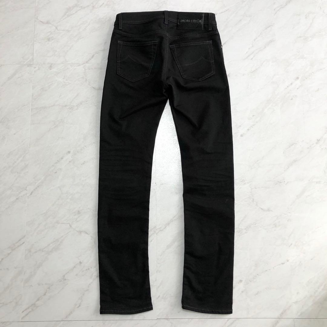 【美品 近年モデル】ヤコブコーエン デニム NICK ブラック ハラコ 29